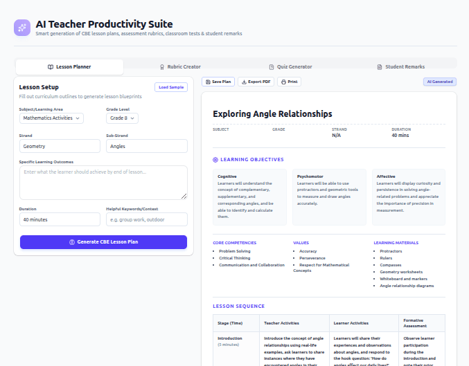 Teacher Experience